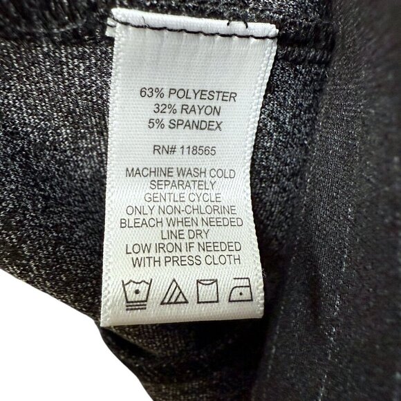 CURATIONS x Nicole Hickl Blazer Plus Size 2X Ponte Knit Black Pinstripe NWT - Picture 10 of 10